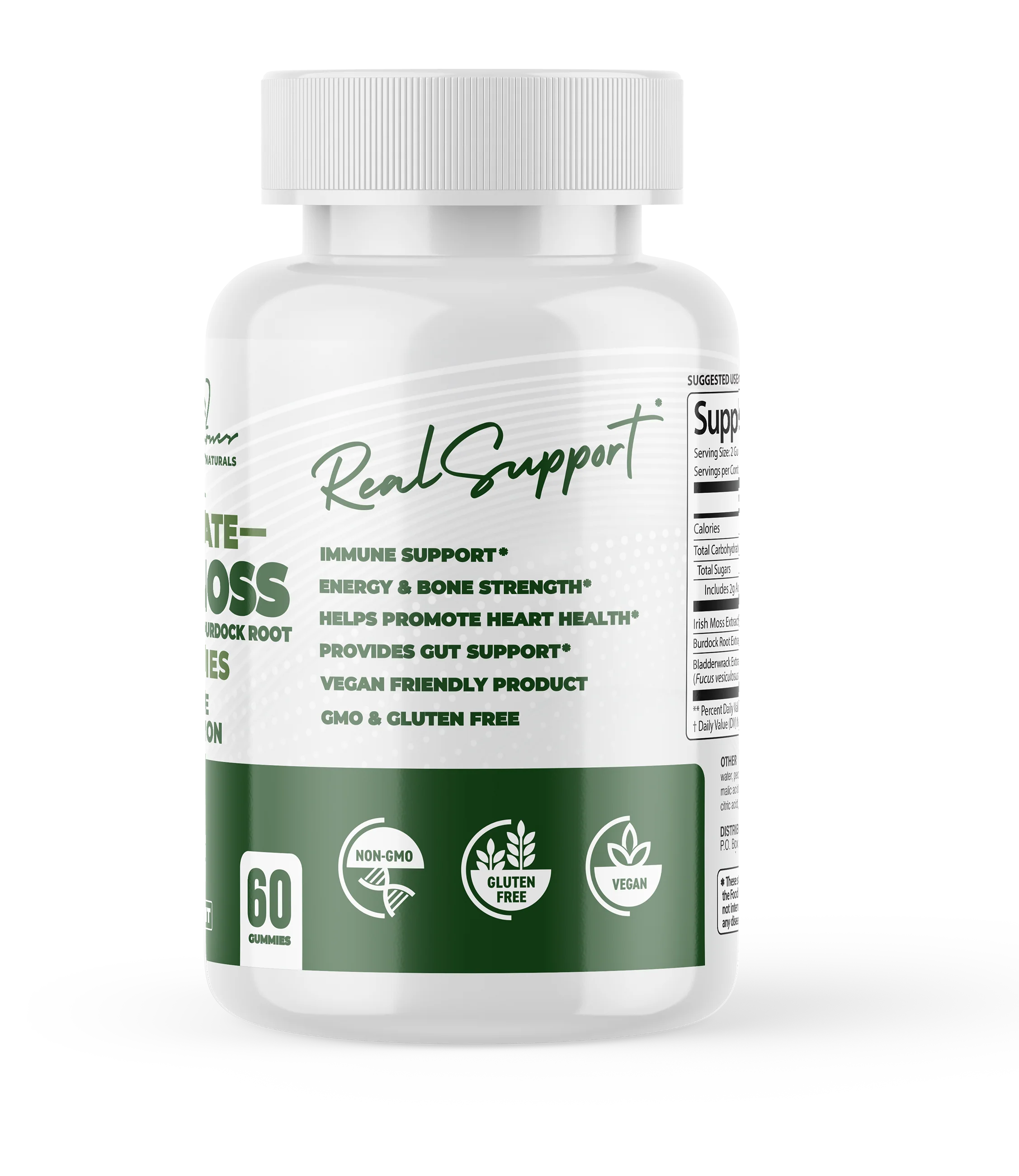 Ultimate Sea Moss Gummies With Bladderwrack & Burdock Root (Apple Cinnamon) (60 Gummies) (30 Servings) - Image 4