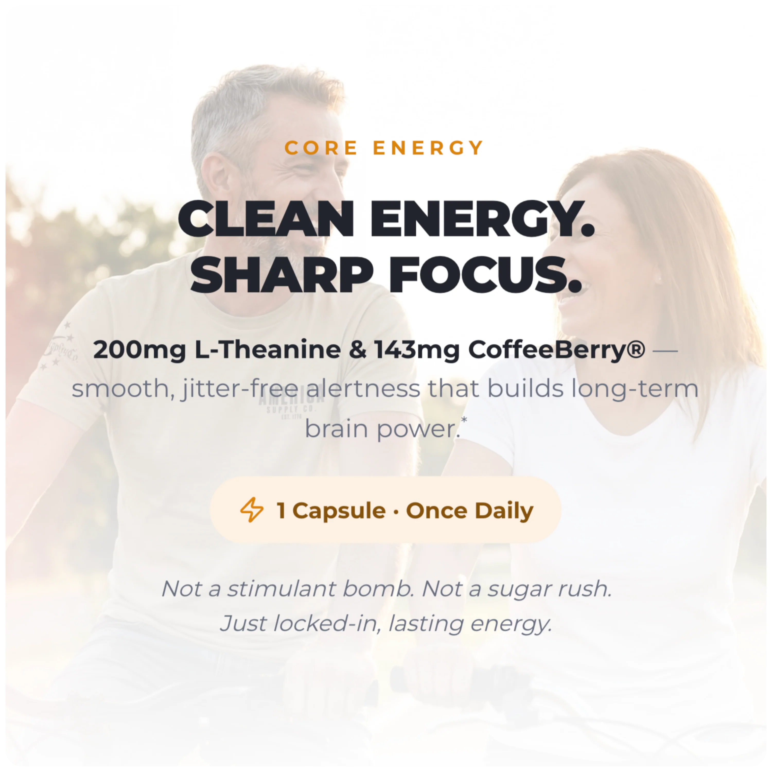 Ultimate Energy - Natural Caffeine & L-Theanine (30 Capsules) (30 Servings) - Image 5